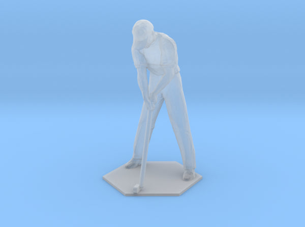 Male Golfer Puttiing 3d printed