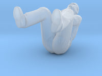 Man Sitting: Head Bandaged 3d printed