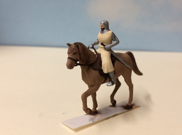 Knight Templar Horseback 3d printed