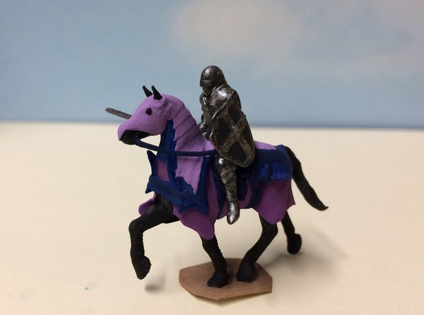 Knight Errant Horseback 3d printed