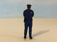 Police Officer Standing Waiting 3d printed