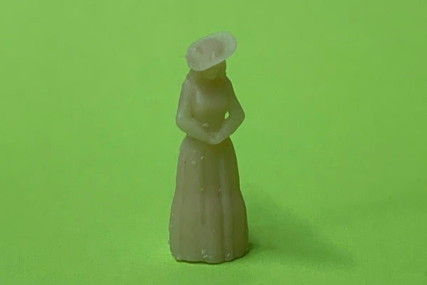 Woman Stand Long Dress Hat