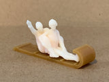 Snow Sledding Couples