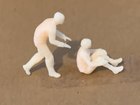 Snow Sledding Couples