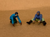 Snow Sledding Men