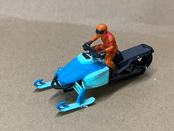 Snowmobile & Rider